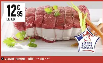 Viande bovine : rôti