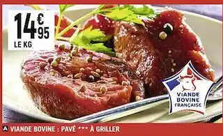 Spar Viande bovine : pavé à griller offre