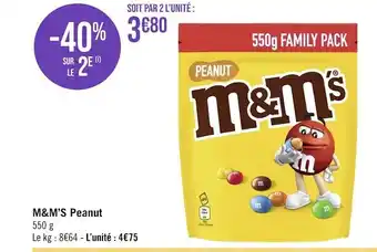 M&m’s m&m’s peanut