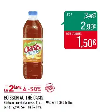 Match Oasis boisson au thé offre