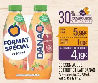 Match Danao boisson au jus de fruit et lait offre