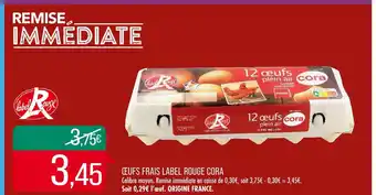 Match Cora œufs frais label rouge offre