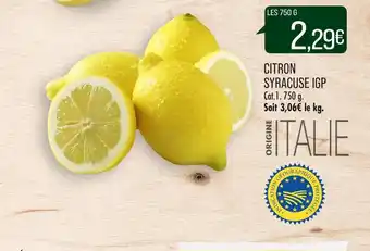 Match Citron syracuse igp offre