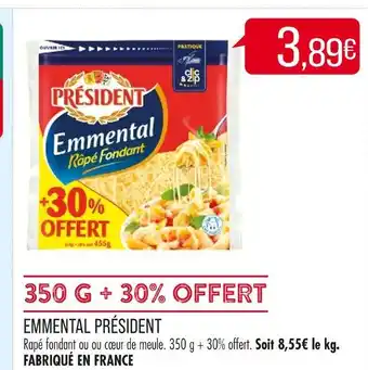 Match Président emmental offre