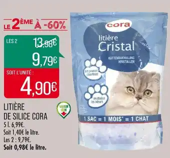 Match Cora litière de silice offre