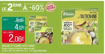 Match Knorr mouliné de légumes verts offre