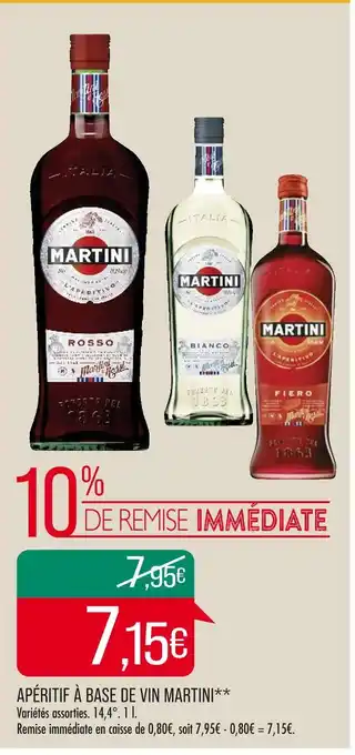 Match Martini apéritif à base de vin offre