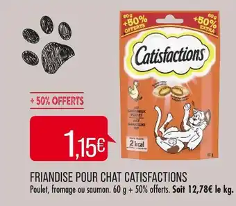 Match Catisfactions friandise pour chat offre