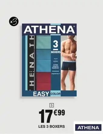 Cora x Carrefour Athena boxers homme offre