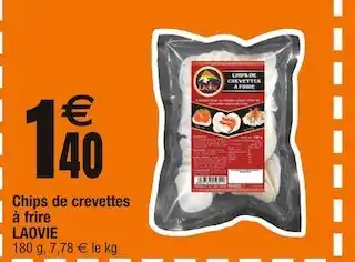 Cora x Carrefour Laovie chips de crevettes à frire laovie offre