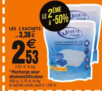 Cora x Carrefour (1)recharge pour déshumidificateur offre