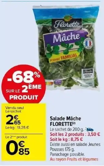 Carrefour Salade Mâche FLORETTE offre