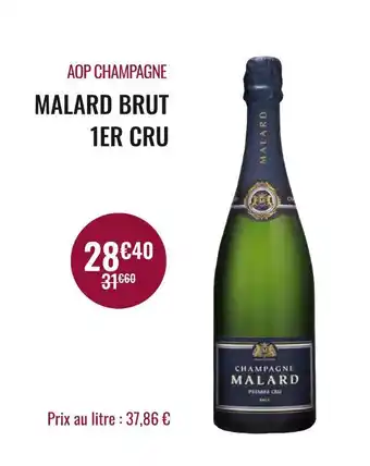 Nicolas Malard aop champagne brut 1er cru offre