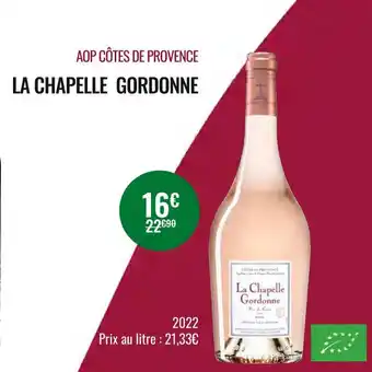 Nicolas La chapelle gordonne aop côtes de provence offre