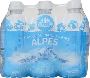 Carrefour Carrefour classic' sur tous les packs d'eau minérale naturelle des alpes offre
