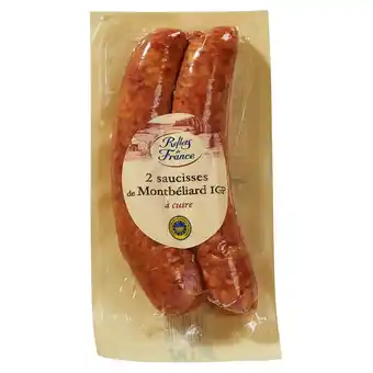 Carrefour Reflets de france saucisses de montbéliard i.g.p. à cuire offre