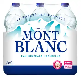 Carrefour Mont blanc eau minérale naturelle offre