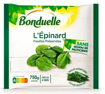 Carrefour Bonduelle epinards surgelés offre