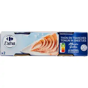 Carrefour Carrefour extra thon en tranches albacore au naturel offre
