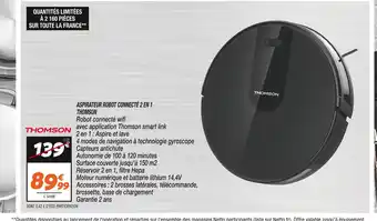 Netto Thomson aspirateur robot connecté 2 en 1 offre