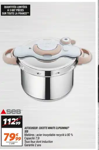 Seb autocuiseur cocotte minute clipsominut'