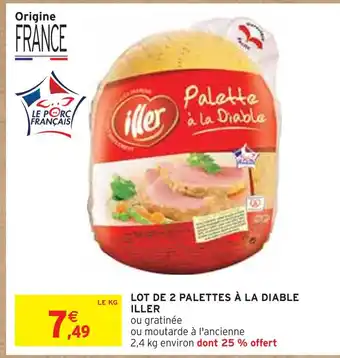 Intermarché Iller lot de 2 palettes à la diable offre