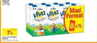 Intermarché Candia lait viva vitaminé offre
