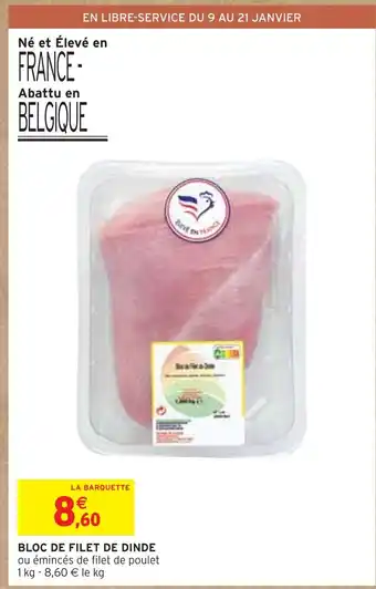Intermarché Bloc de filet de dinde offre