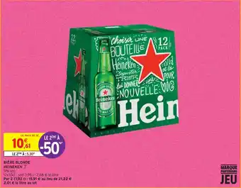 Intermarché Heineken bière blonde offre