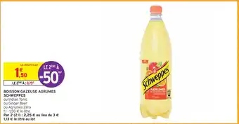 Intermarché Schweppes boisson gazeuse agrumes offre