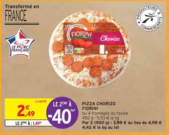 Intermarché Fiorini pizza chorizo offre