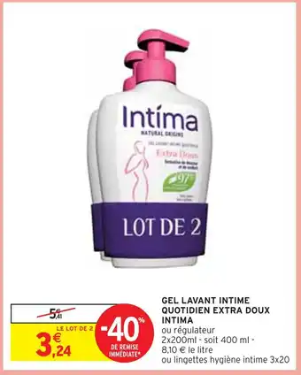 Intima gel lavant intime quotidien extra doux