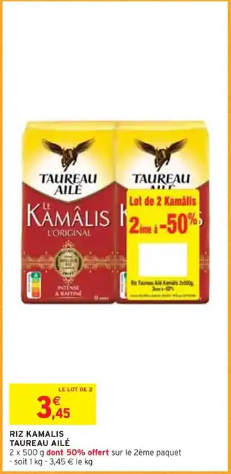 Intermarché Taureau ailé riz kamalis offre