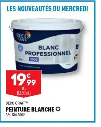 ALDI PEINTURE BLANCHE offre