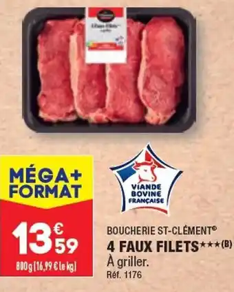 ALDI 4 FAUX FILETS offre
