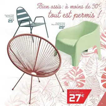 Gifi Fauteuil Fun, Fauteuil Gary offre