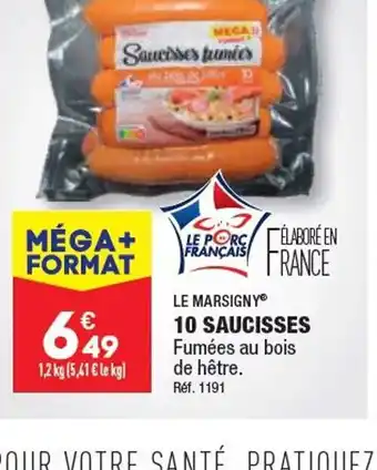 ALDI 10 SAUCISSES offre