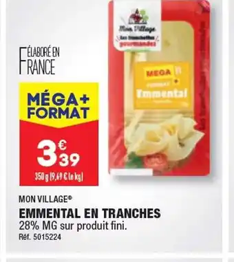 ALDI EMMENTAL EN TRANCHES offre