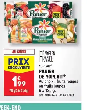 ALDI PANIER DE YOPLAIT offre