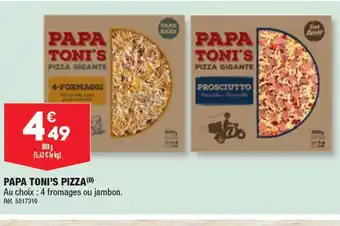 ALDI PAPA TONI'S PIZZA offre