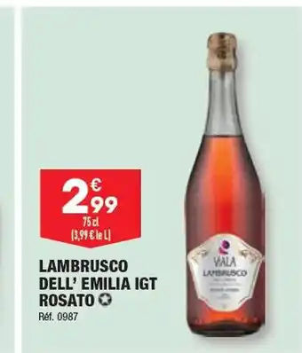 ALDI LAMBRUSCO DELL' EMILIA IGT ROSATO offre
