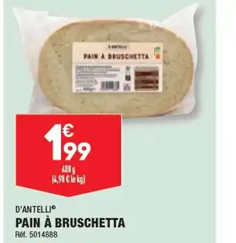 ALDI PAIN À BRUSCHETTA offre