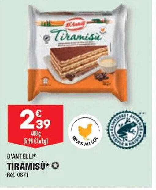 Promo Tiramisù chez ALDI