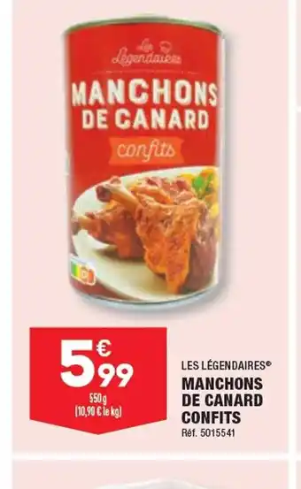ALDI MANCHONS DE CANARD confits offre