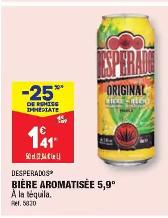 ALDI DESPERADOS BIÈRE AROMATISÉE 5,9 offre