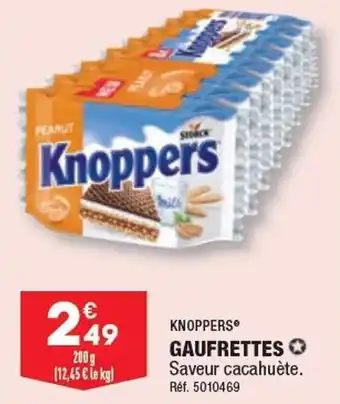 ALDI KNOPPERS GAUFRETTES offre