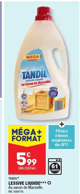 ALDI LESSIVE LIQUIDE offre