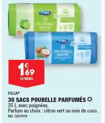 ALDI 30 SACS POUBELLE PARFUMÉS offre