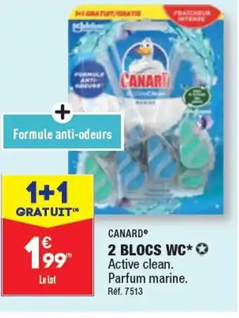 ALDI CANARD 2 BLOCS WC offre