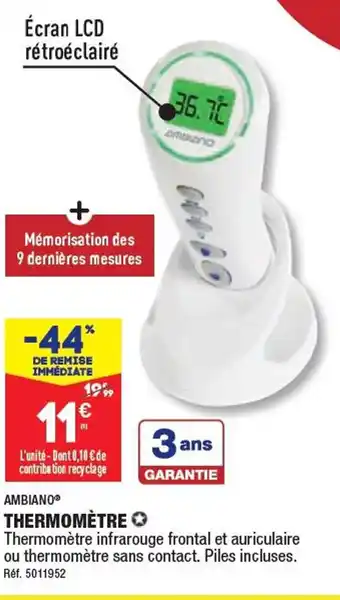 THERMOMÈTRE